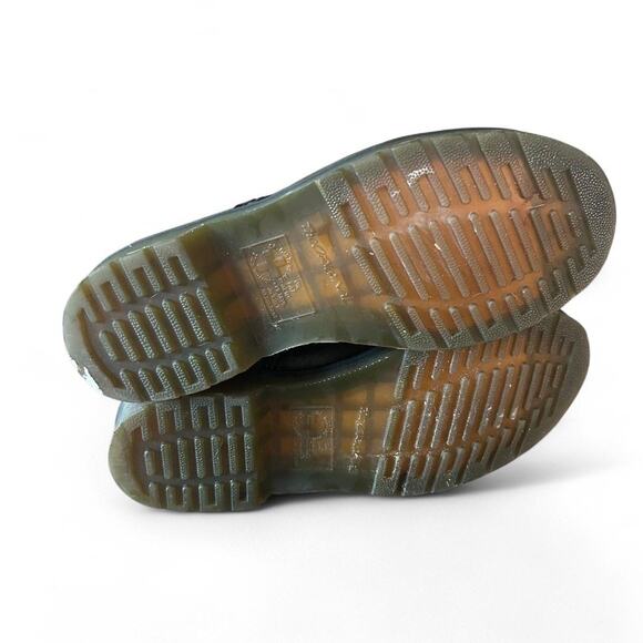 Dr. Martens size 6 1460 Black Mono Boots with Rose Embroidery - 8 Eye - Picture 3 of 5